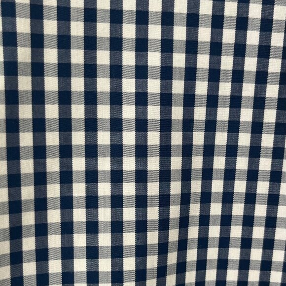 LL Bean Mens Button Down Shirt Blue White Checked Size XL Tall - Picture 9 of 9